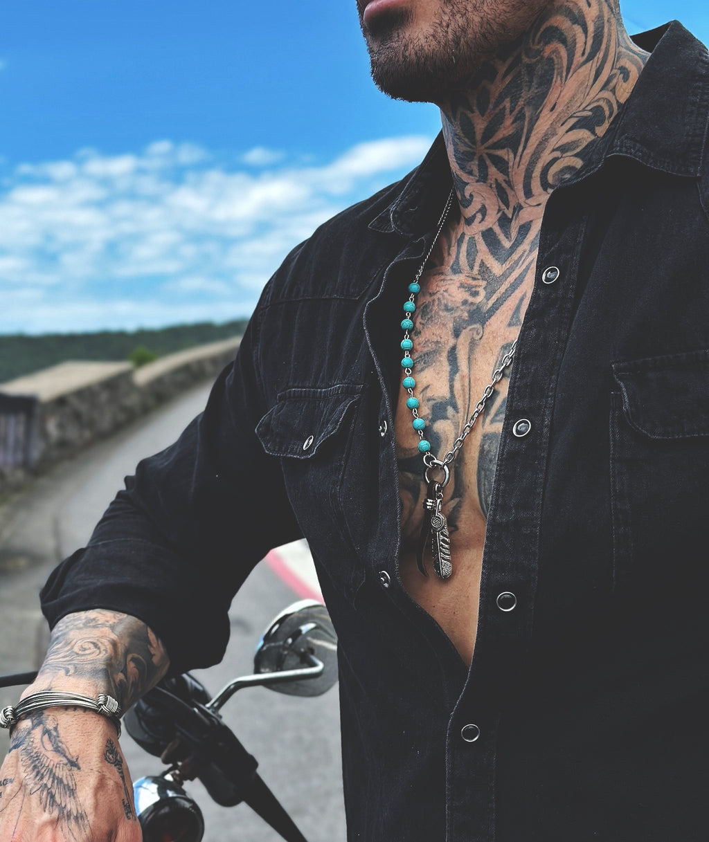 COLAR OPERA TURQUESA