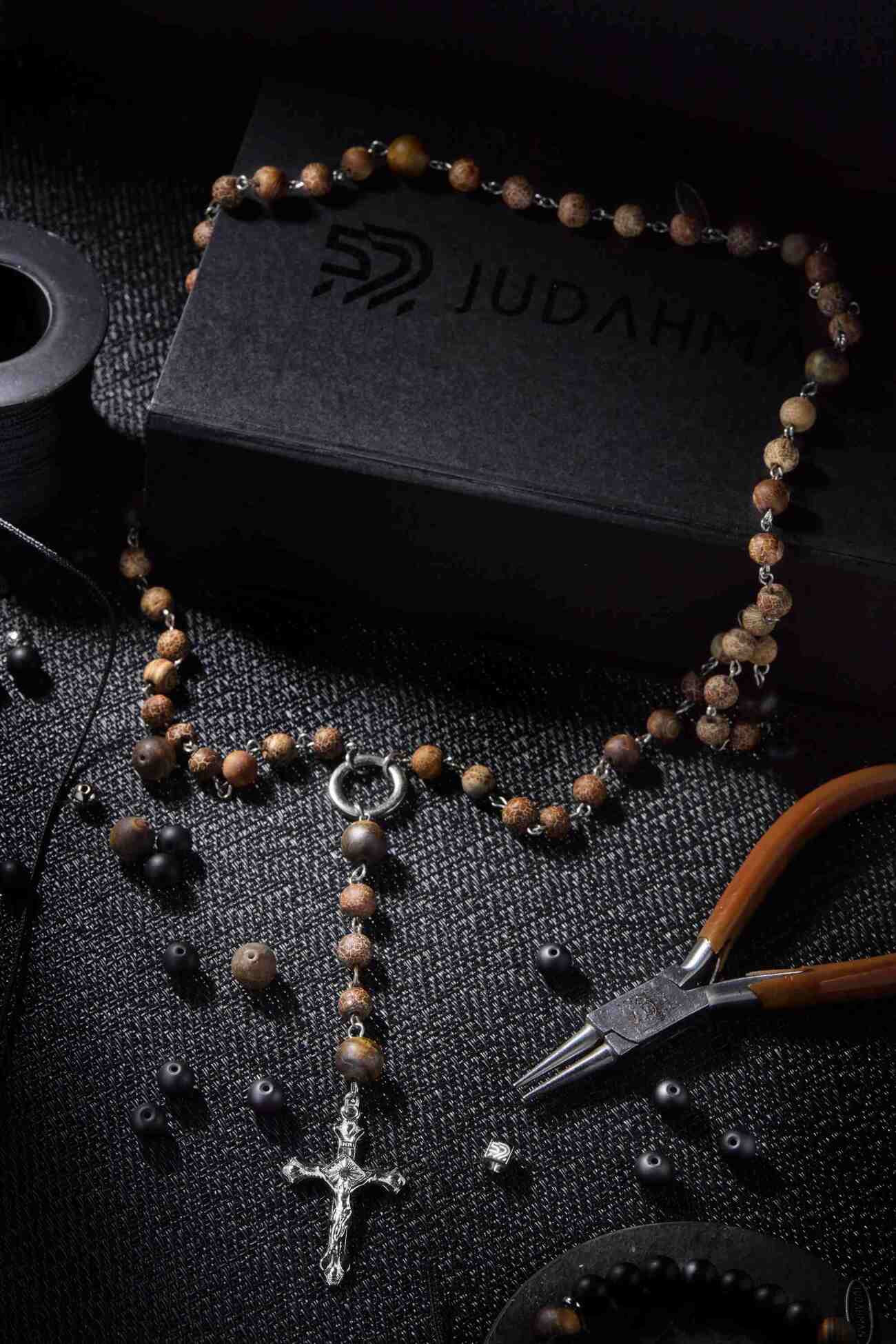 TERÇO AGATA TIBETANA