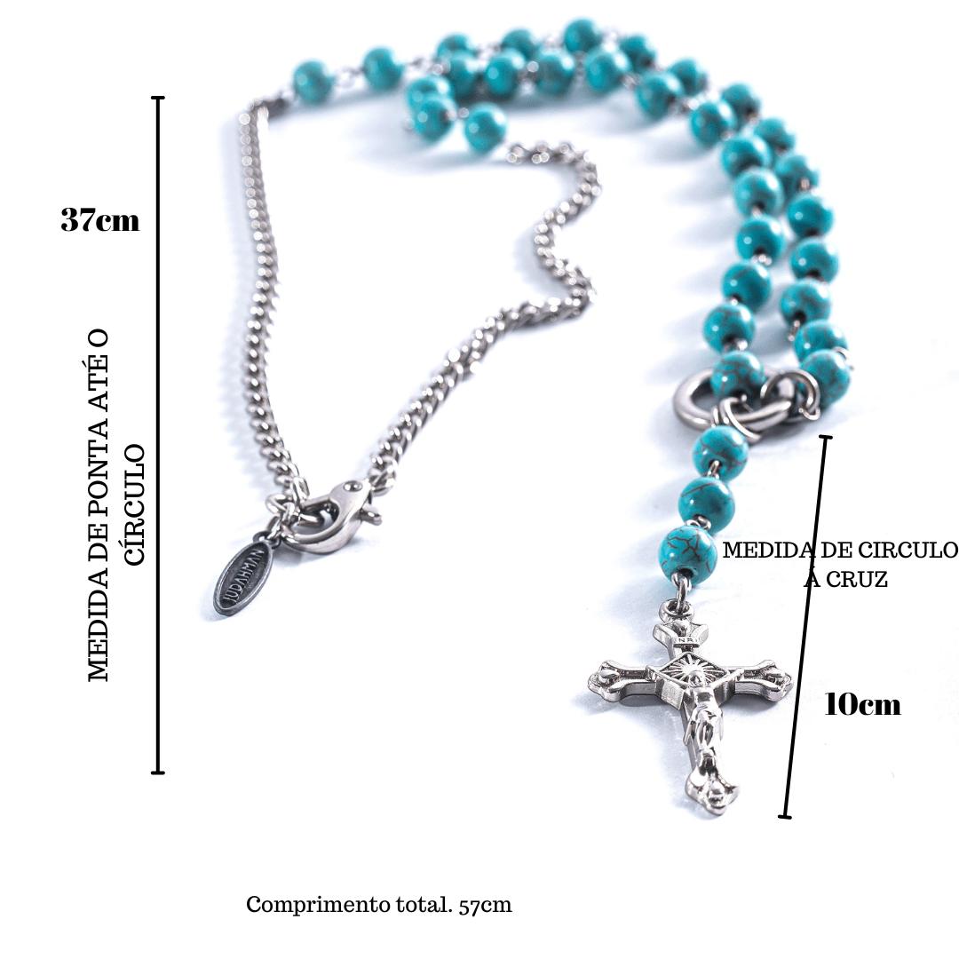 TERÇO HAWLITA TURQUESA