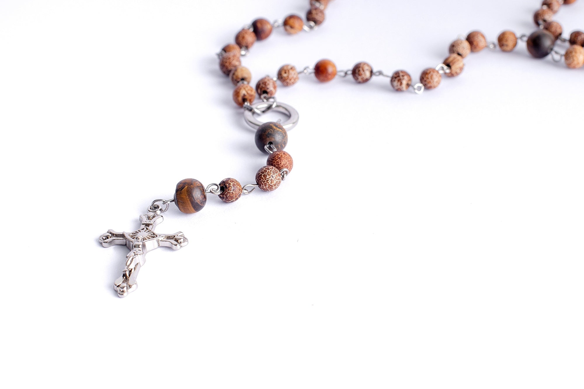 TERÇO AGATA TIBETANA