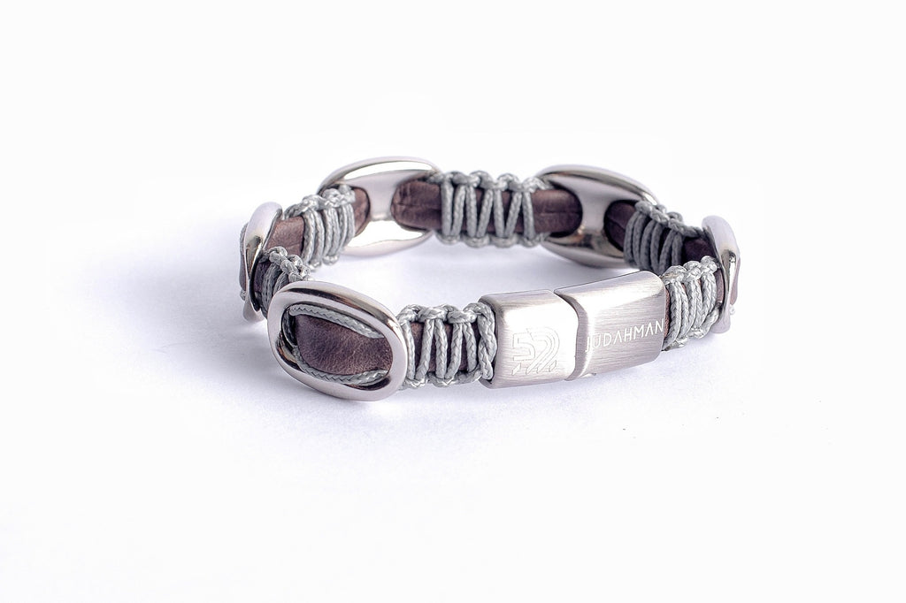 PULSEIRA FORZA EM COURO TABACO
