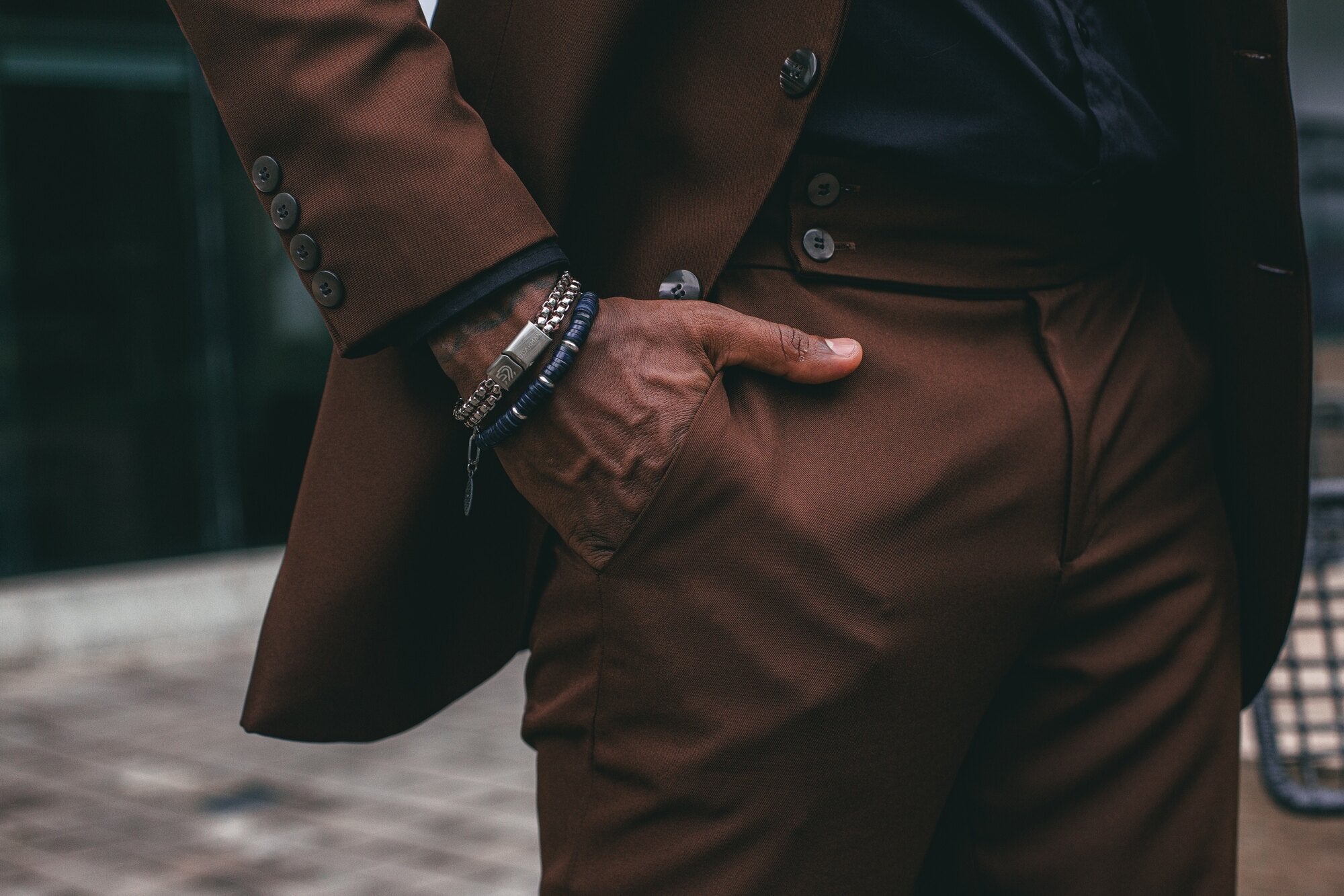 PULSEIRA MADRE PÉROLA AZUL PETRÓLEO